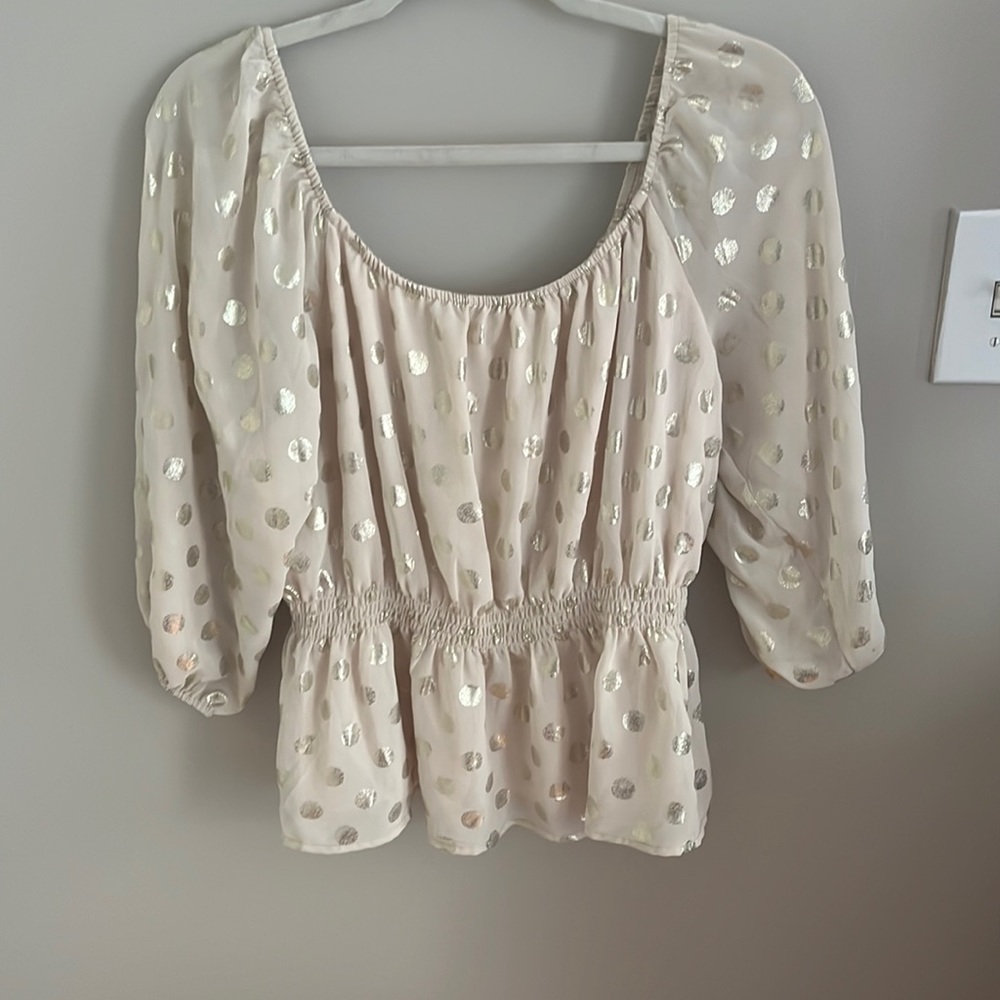 Francesca’s peplum top